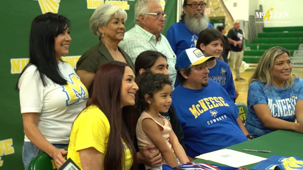 rowes nicholas moron signs with mcneese state university mcallen isd