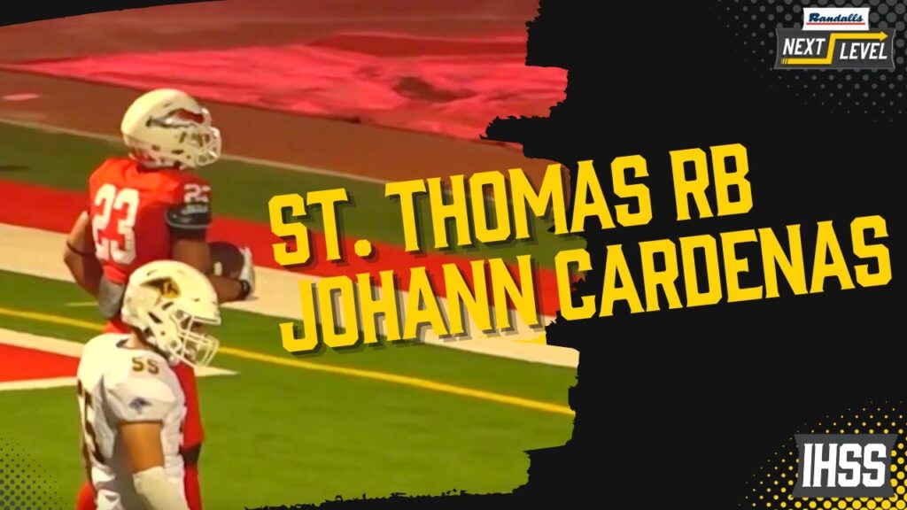 running back johann cardenas was a huge part of st thomas playoff run