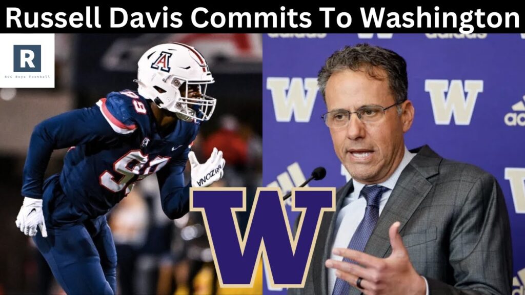 russell davis ii commits to washington washington huskies football recruiting update