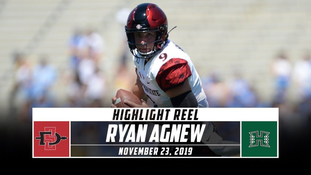 ryan agnew highlights san diego state vs hawaii 2019 stadium