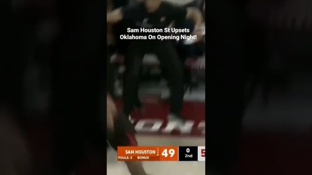 sam houston state upsets oklahoma opening night qua grant to lamar wilkerson for the ball game