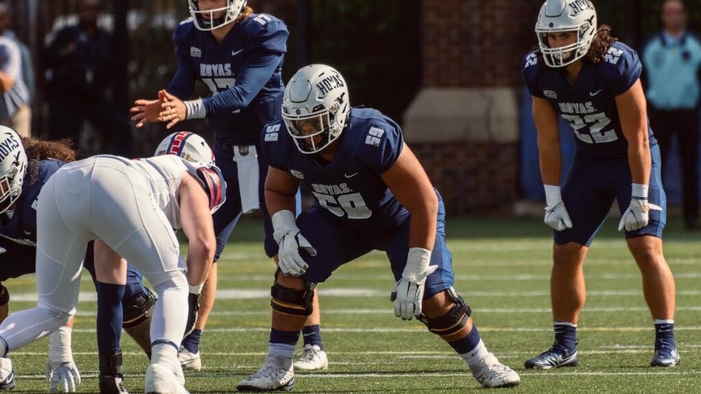 sam telesa graduate transfer career highlight tape offensive line