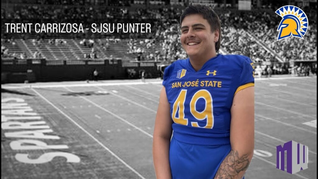 san jose state punter trent carrizosa after thursdays practice 8 22 24