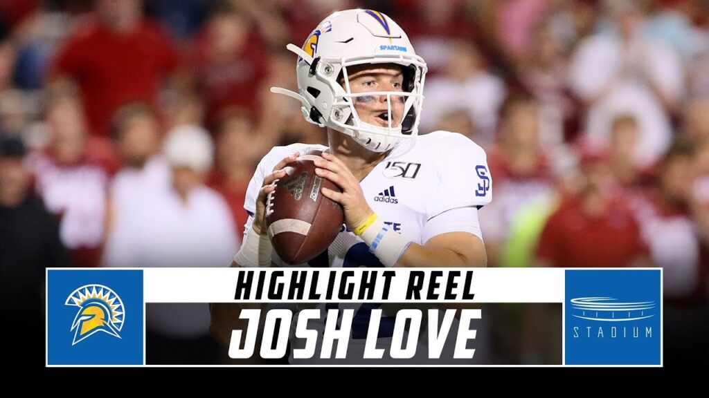 san jose state qb josh love highlight reel 2019 season stadium