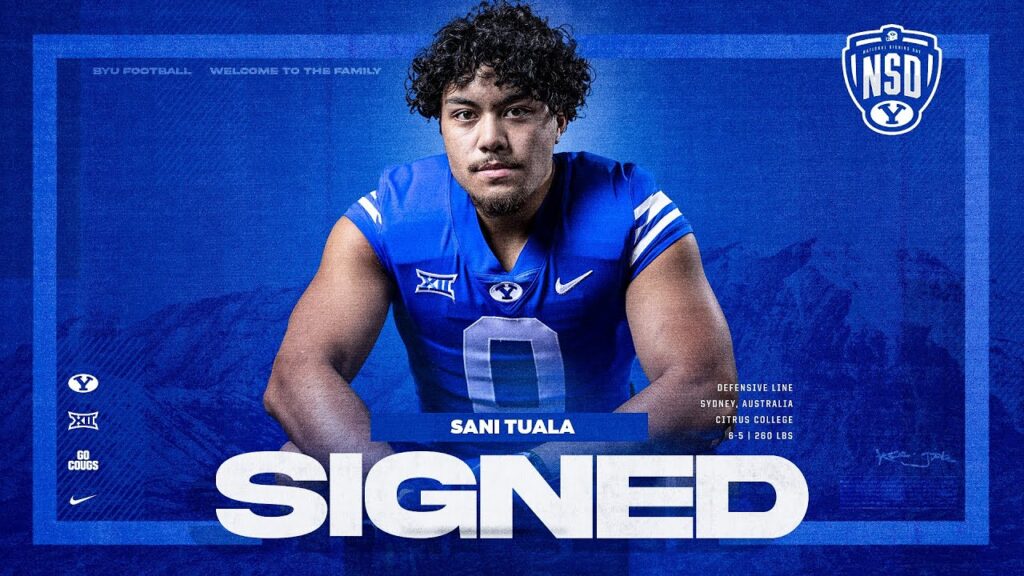 sani tuala byu football national signing day 2024