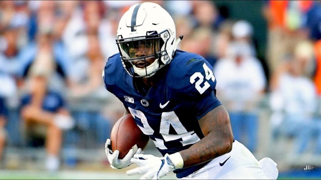 saquon barkleys replacement f09f9180 penn state rb miles sanders highlights vs appalachian state e1b4b4e1b4b0