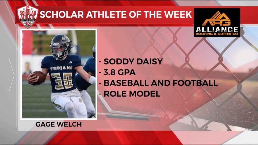 scholar athlete of the week soddy daisy high schools gage welch