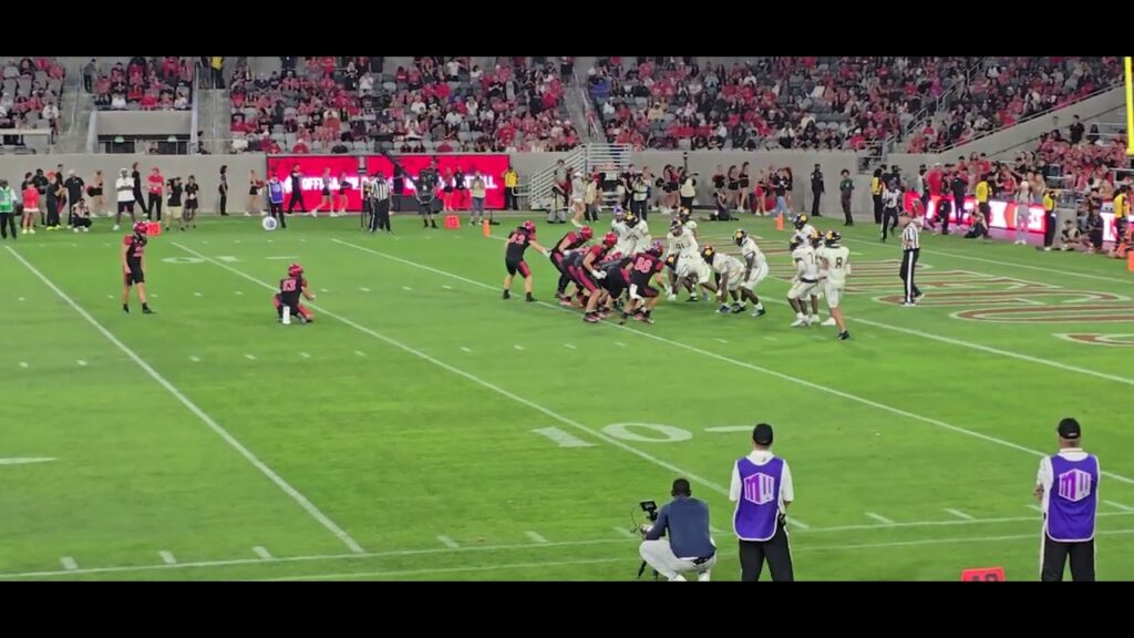 sdsu aztecs marquez cooper 7yd td nick lopez pat vs texas am commerce lions ncaa college football