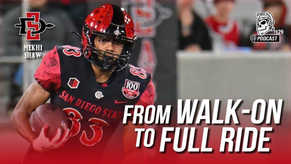 sdsu wr mekhi shaw from walk on to full ride the shaw football family legacy continues