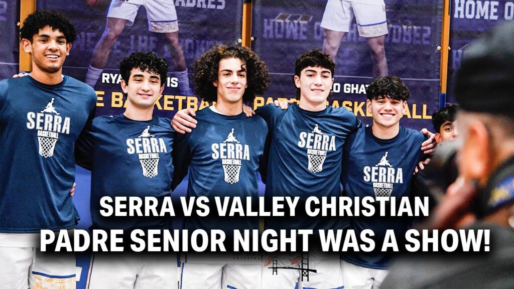 serra v valley christian padres senior night ryan pettis is elite fordham got a good one