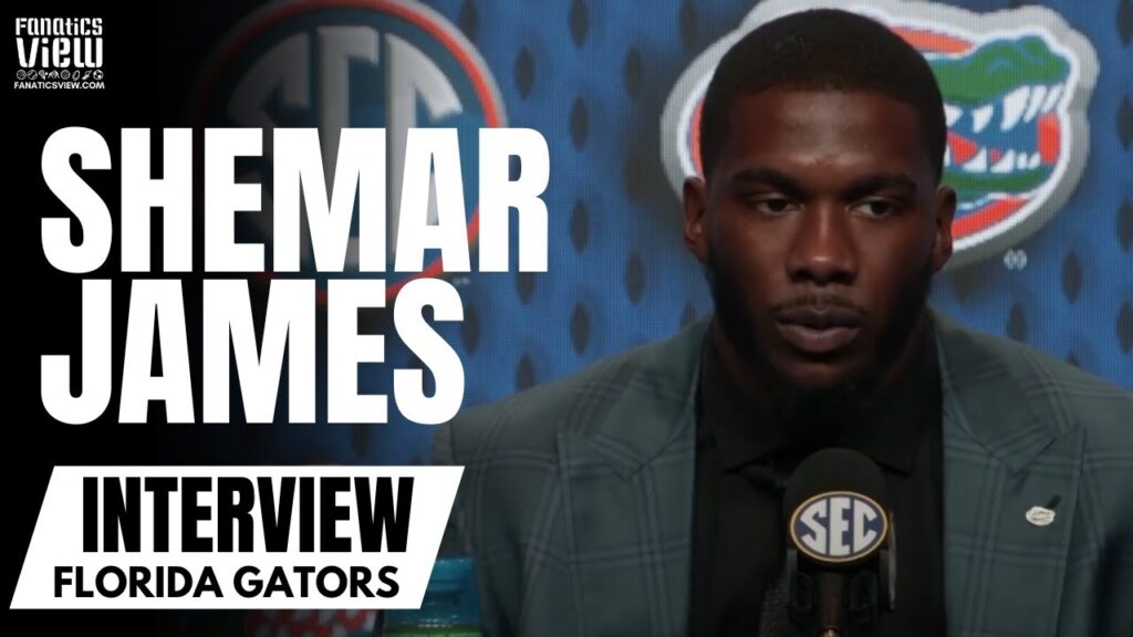 shemar james discusses state of florida gators football 2024 season outlook at sec media day