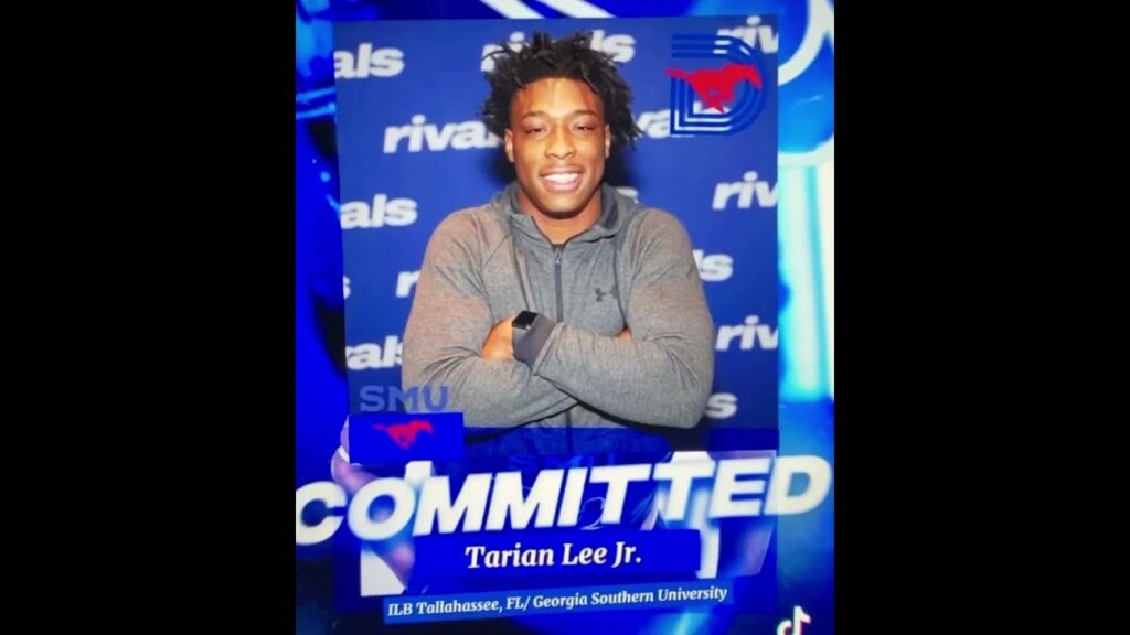 smu mustangs football f09f8f88 lands georgia southern lb transfer tarian lee jr