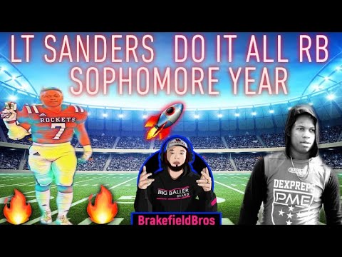 sophmore rb does it all lt sanders highlights