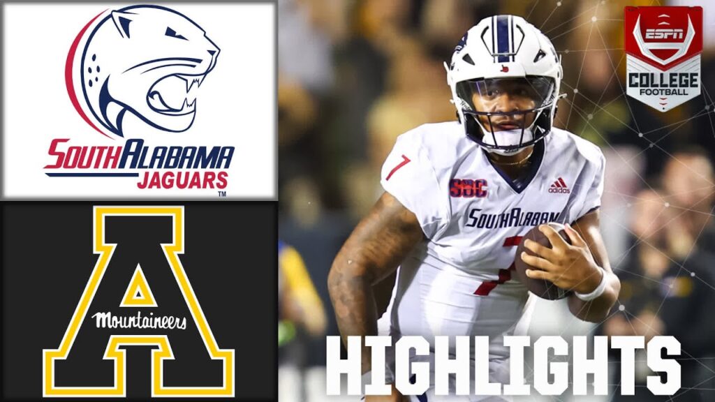 south alabama jaguars vs appalachian state mountaineers full game highlights espn cfb 1