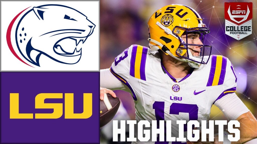 south alabama jaguars vs lsu tigers full game highlights espn college football