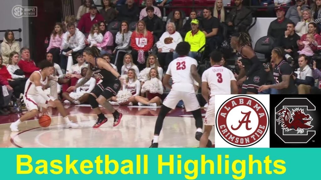 south carolina vs alabama basketball game highlights jan 9 2024