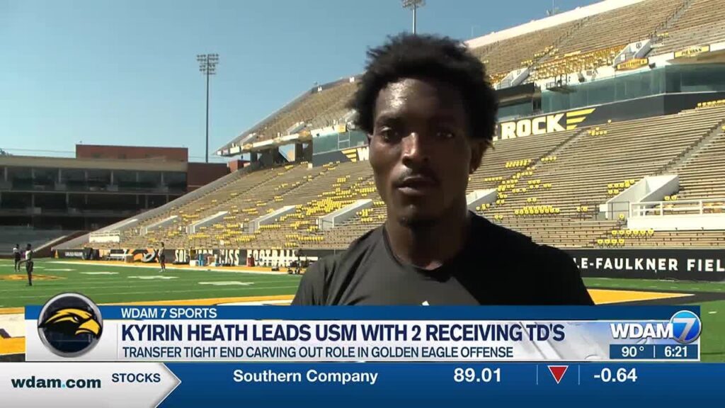 southern miss tight end kyirin heath emerging as offensive weapon