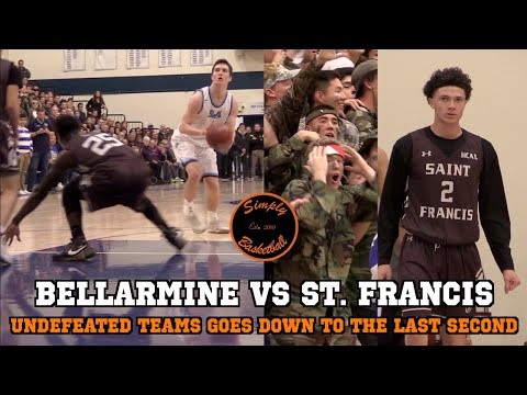 st francis vs bellarmine in front of crazy student section i who is 1 in the wcal ft d1 commits