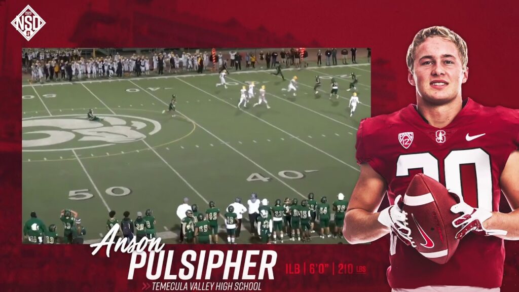 stanford football anson pulsipher cardclass20