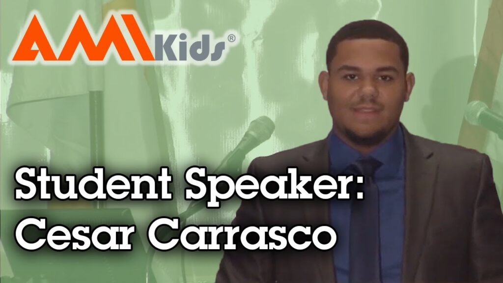 student speaker cesar carrasco amikids miami dade north