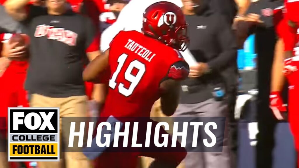 sunia tauteoli intercepts first pass of game for 41 yd touchdown 2016 college football highlights