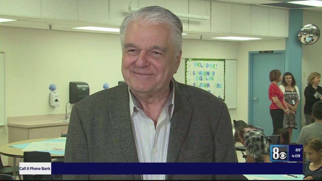 sweet surprise from nevada governor steve sisolak at dondero elementary school