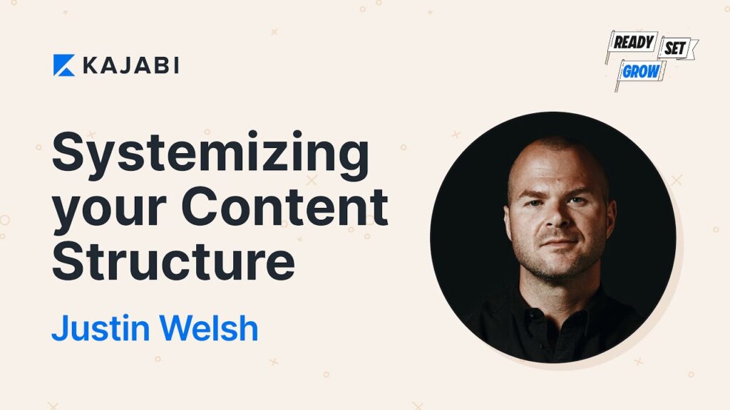 systemizing your content structure with justin welsh