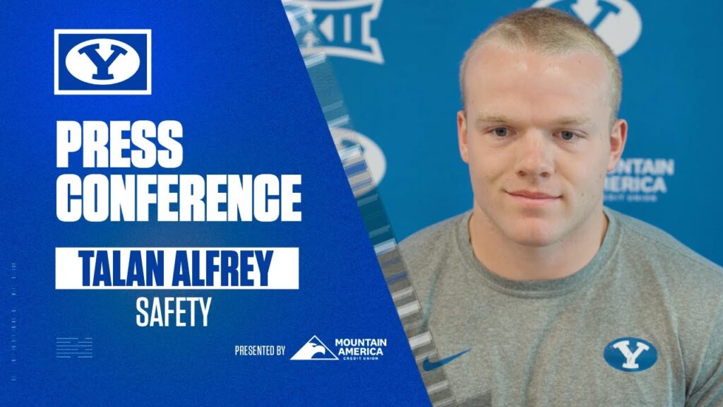 talan alfrey byu football media availability smu september 2 2024