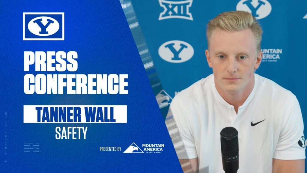 tanner wall byu football media availability wyoming september 9 2024