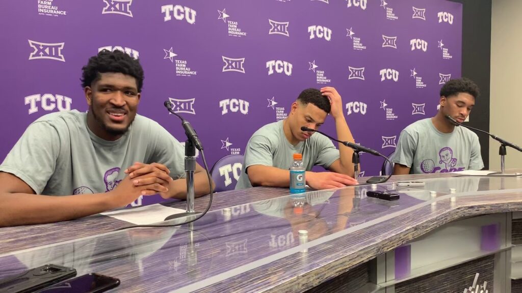 tcu 65 texas tech 54 desmond bane kevin samuel diante smith postgame