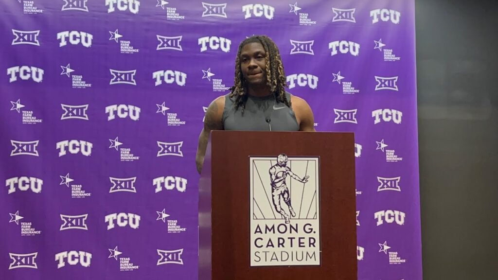 tcu cb avery helm talks spring camp and his reason why