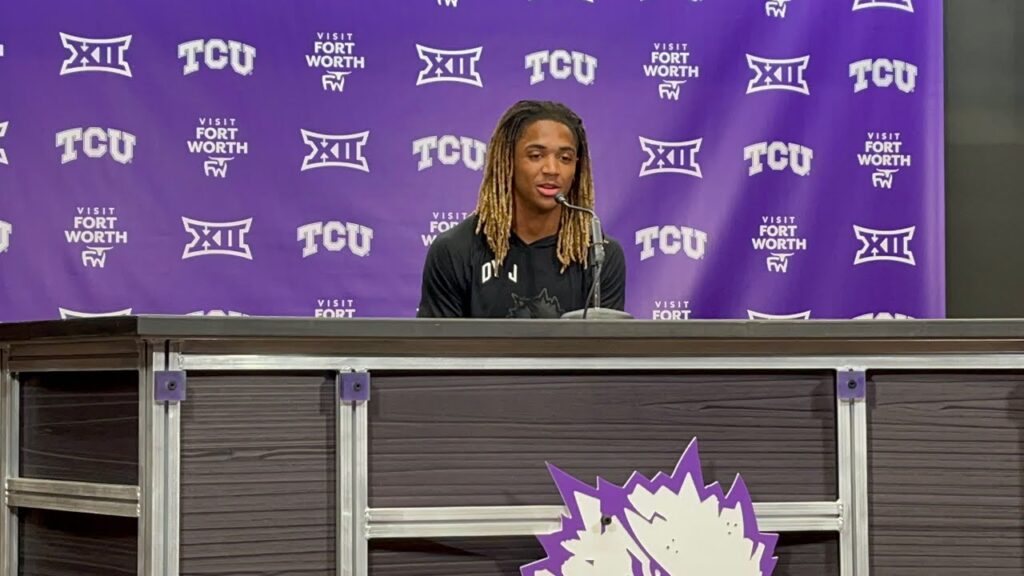 tcu cb channing canada talks fall camp time at tcu