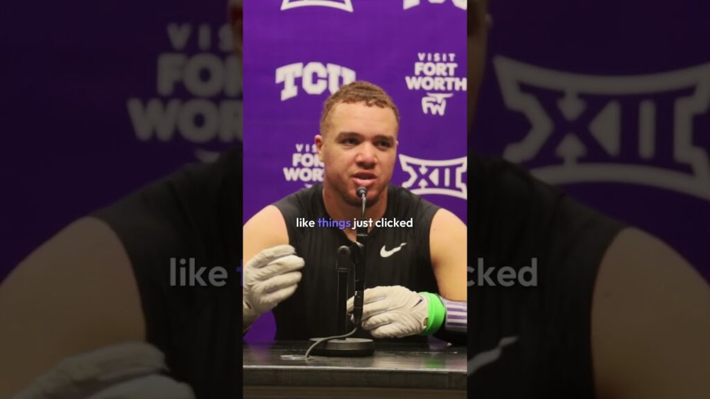 tcu de devean deal discusses the progress of the defense during fall camp gofrogs