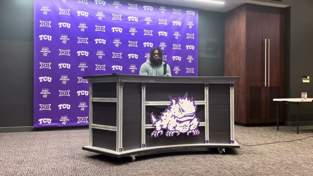 tcu football nana osafo mensah media availability 7 29 24