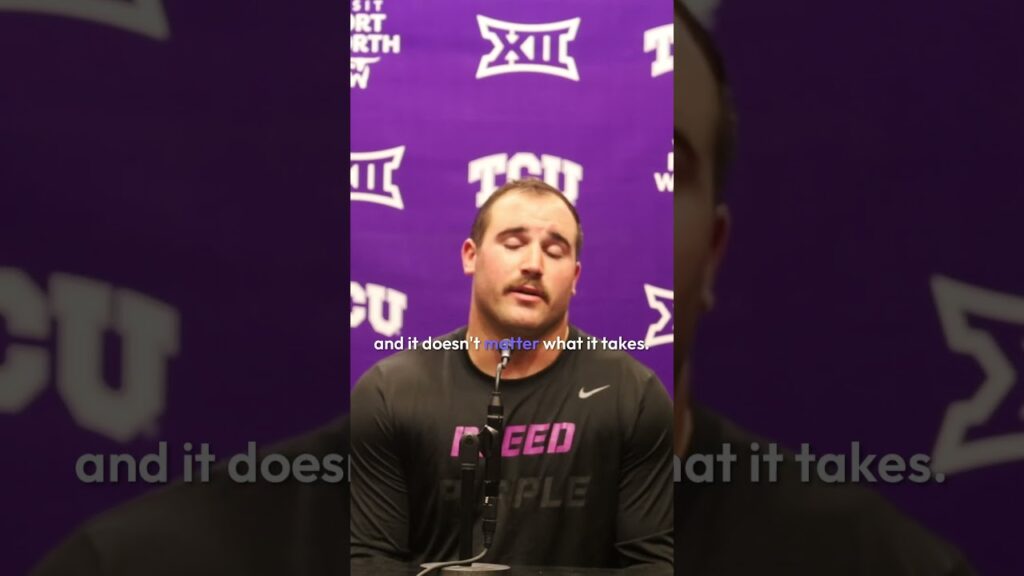 tcu ls brent matiscik talks about the transfers getting used to life as a horned frog