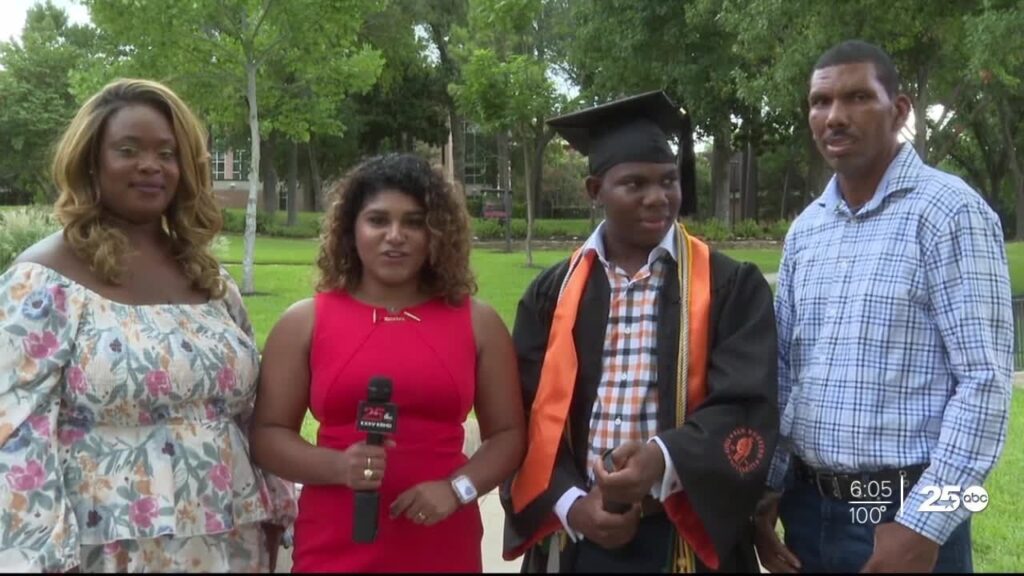 teen creates history as youngest graduate from sam houston state university