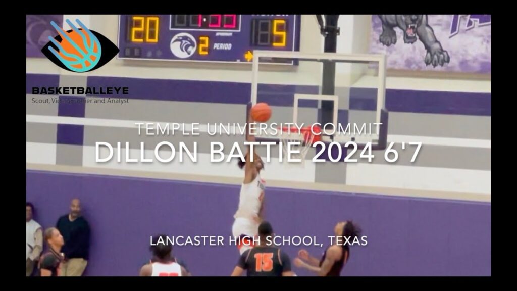 temple university commit dillon battie 2024 67 lancaster high school texas