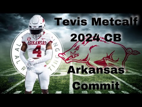 tevis metcalf 2024 cb talks about his commitment to arkansas