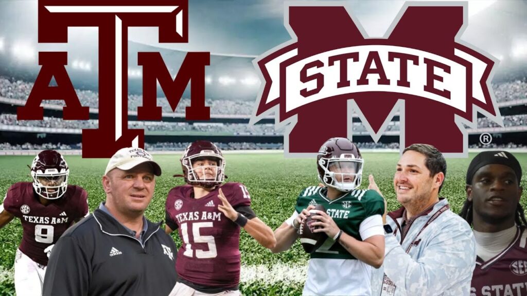 texas am aggies v mississippi state bulldogs week 8 2024 sec matchup college football 25