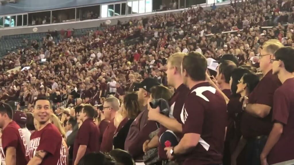 texas am figthin texas aggie band play their alma mater spirit of aggieland