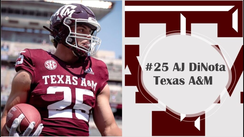 texas am runningback aj dinota player interview