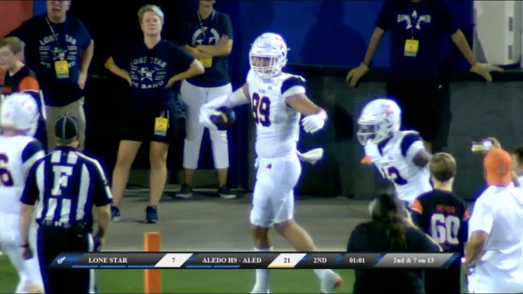 texas high school football oklahoma commit jason llewellyn leads aledo to 45 35 win over lone star