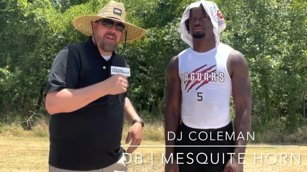 texas state 7 on 7 db d j coleman interview