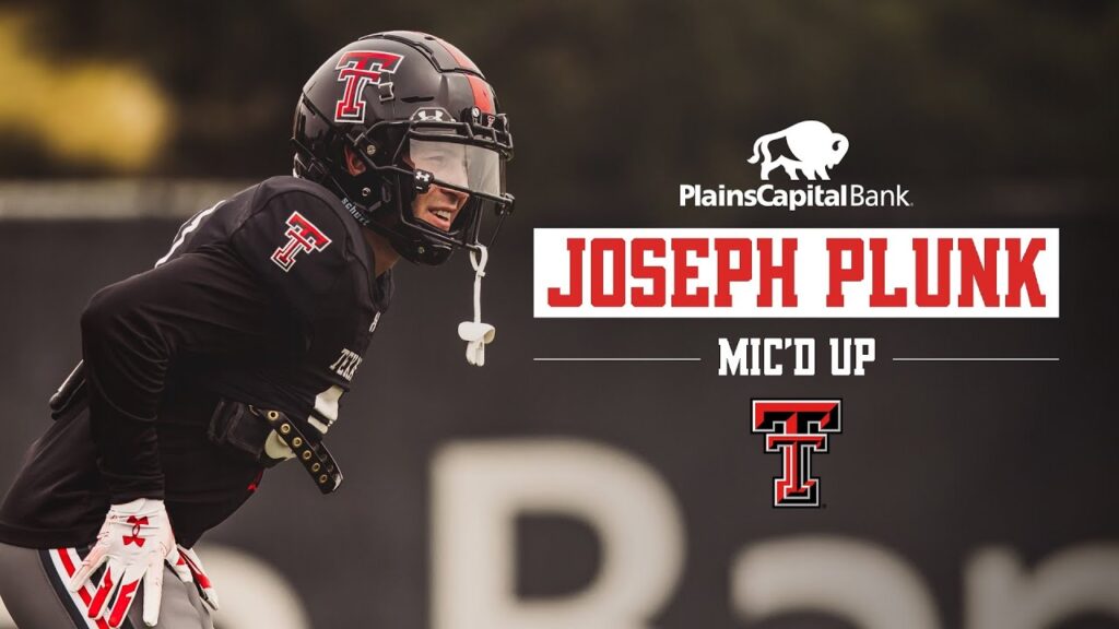 texas tech football micd up joseph plunk apr 19 2024