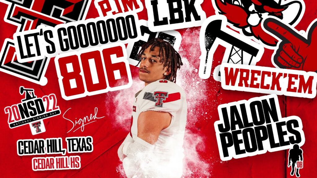 texas tech football nsd22 jalon peoples db highlights 2021