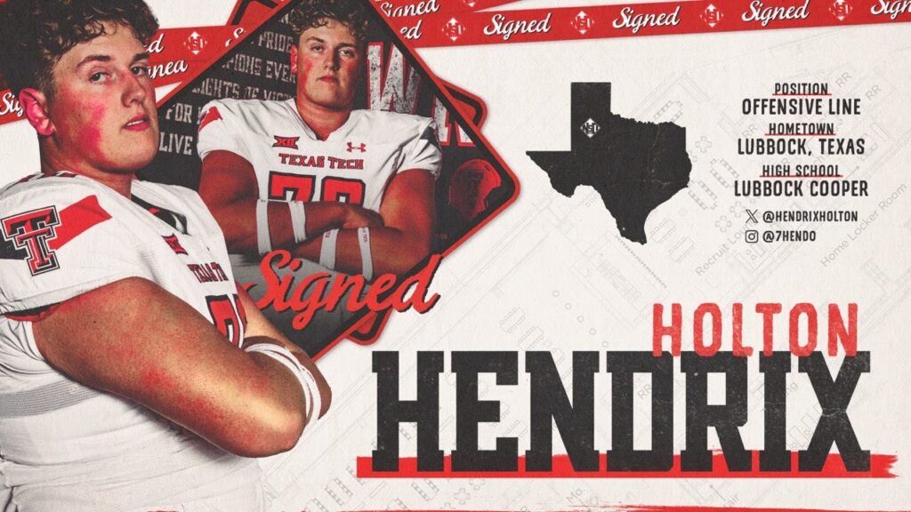 texas tech football signing day holton hendrix 2023