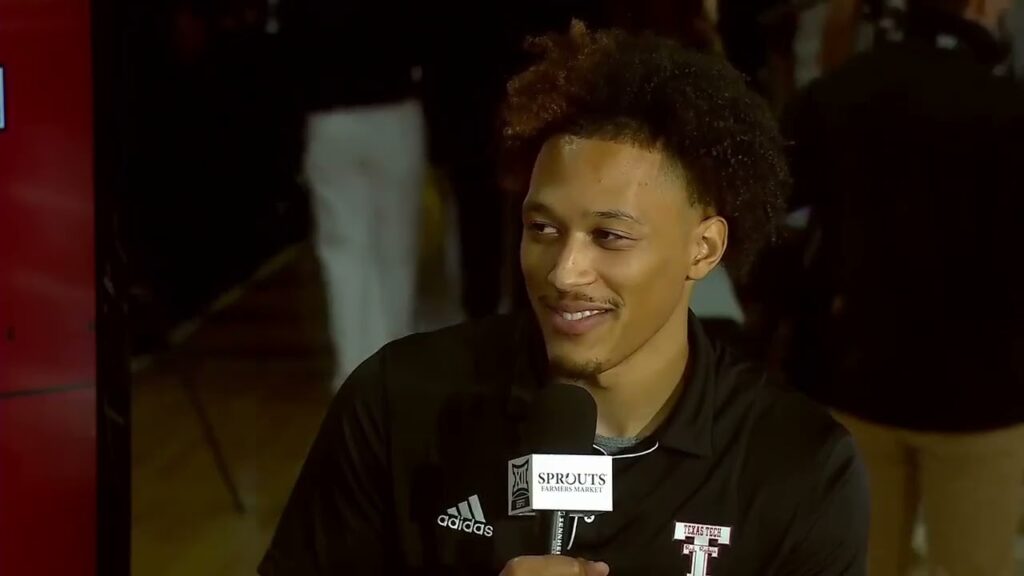 texas tech mens basketball big 12 media day darrion williams oct 23 2024