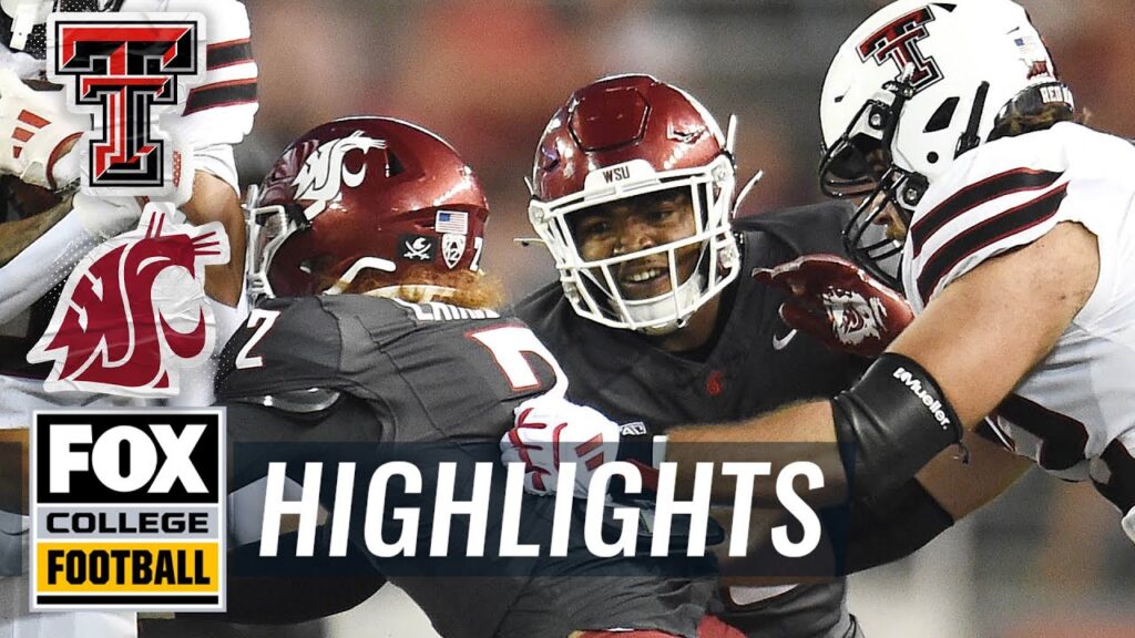 texas tech red raiders vs washington state cougars highlights fox college football