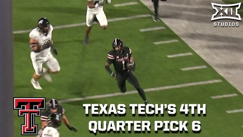 texas techs aj mccarty 51 yard pick six vs cincinnati