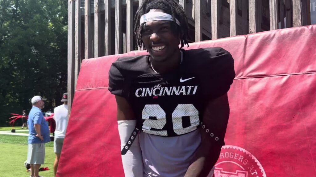 tfon speaks with bearcats s mehki miller after fall practice no 10